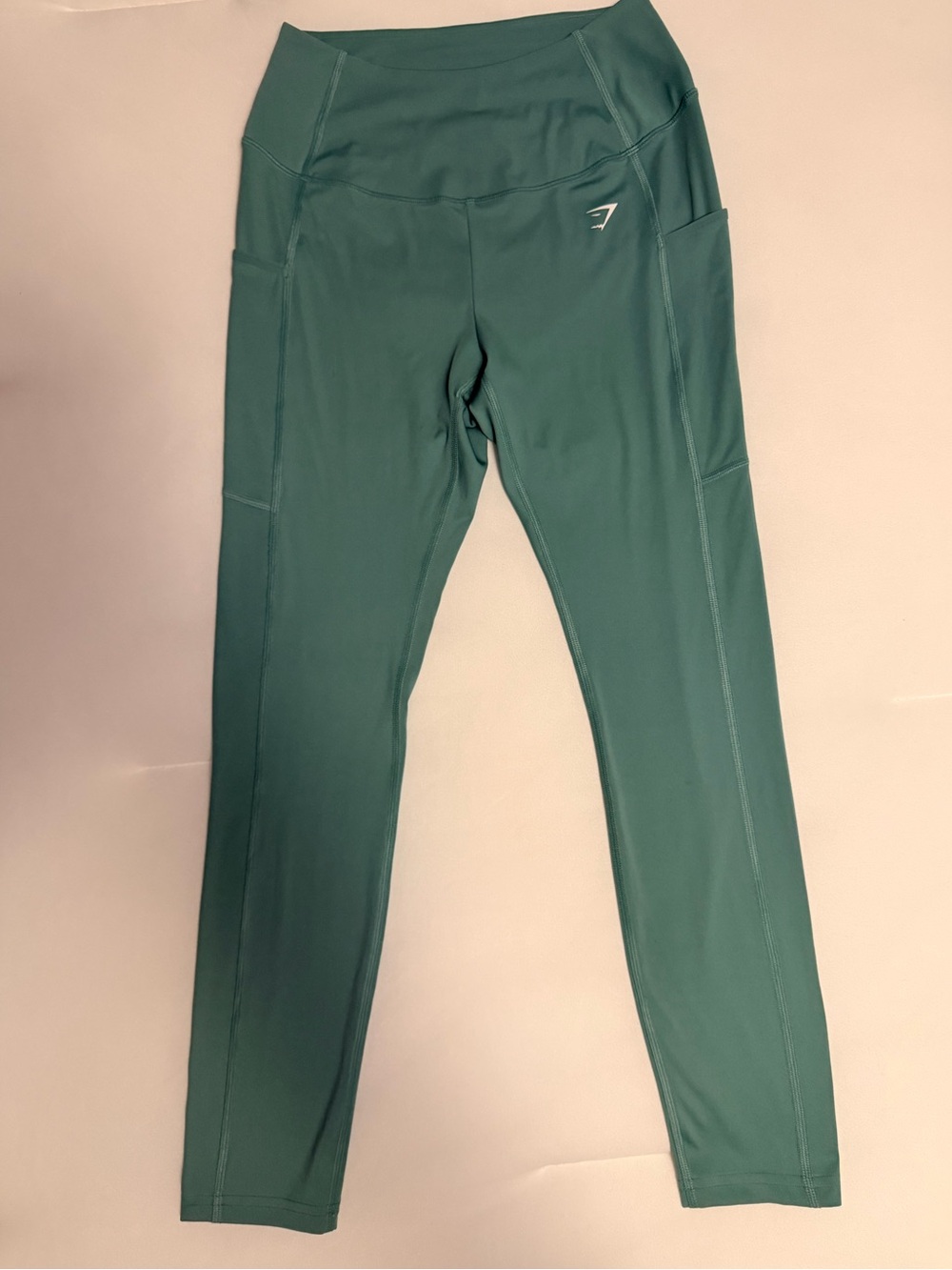 Gymshark teal green High-Waist Leggings with Side Pockets